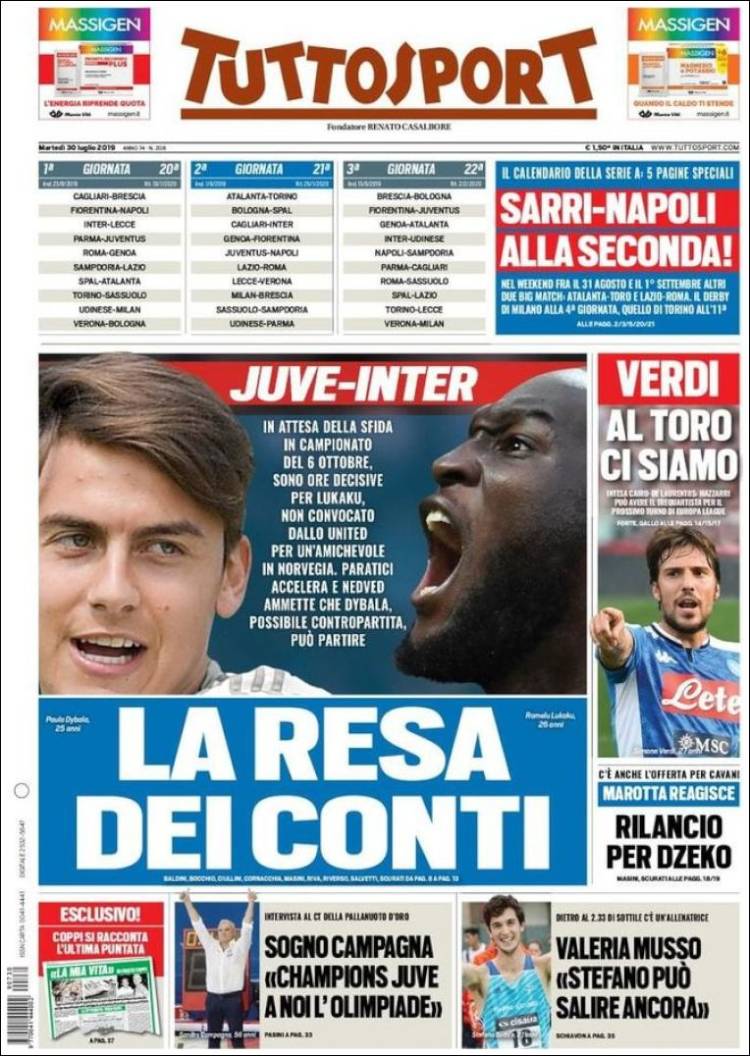 Tuttosport de Italia.