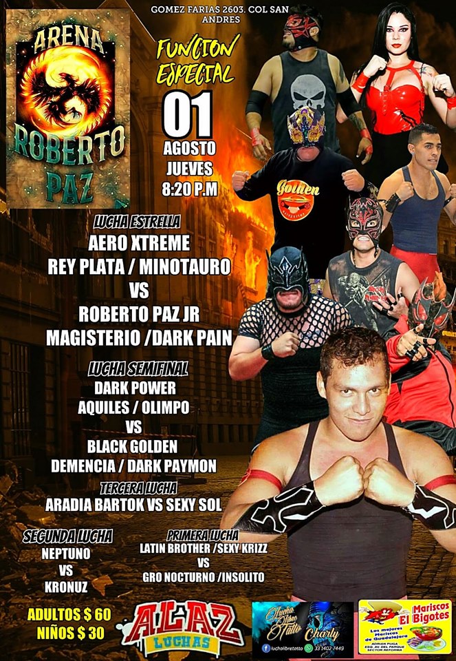 Carteleras de lucha libre del 31 de julio al 6 de agosto