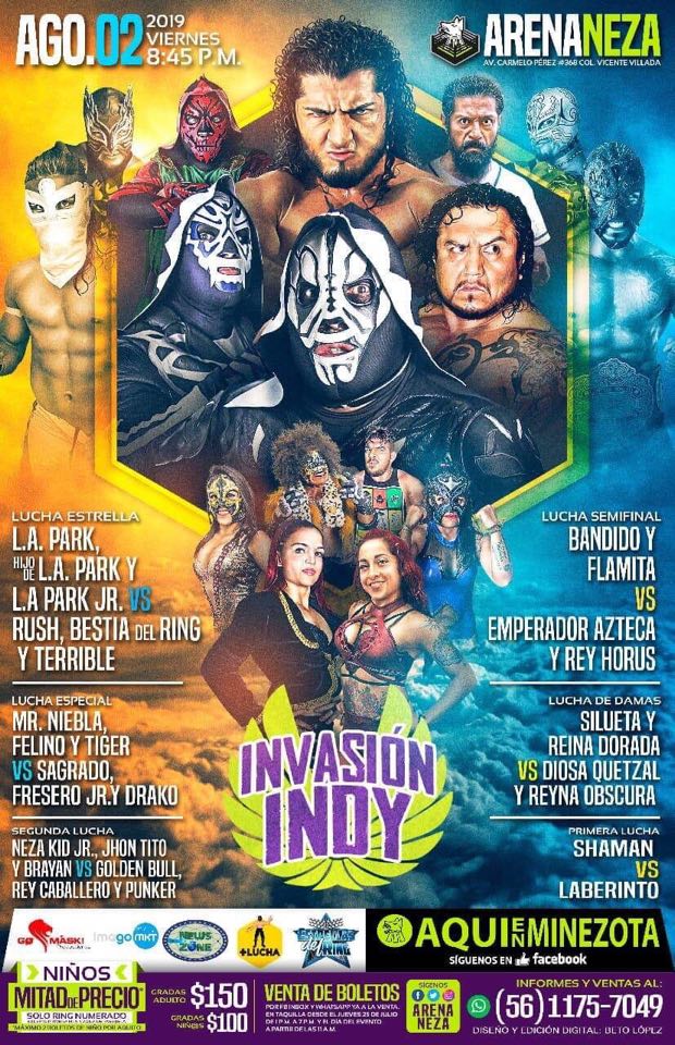 Carteleras de lucha libre del 31 de julio al 6 de agosto