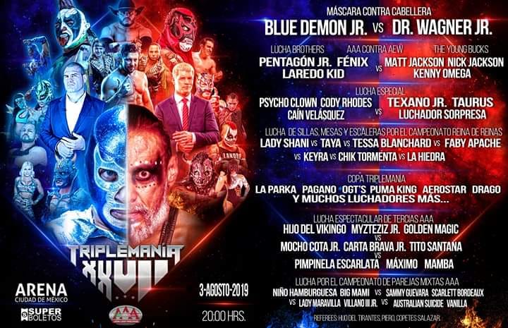 Carteleras de lucha libre del 31 de julio al 6 de agosto