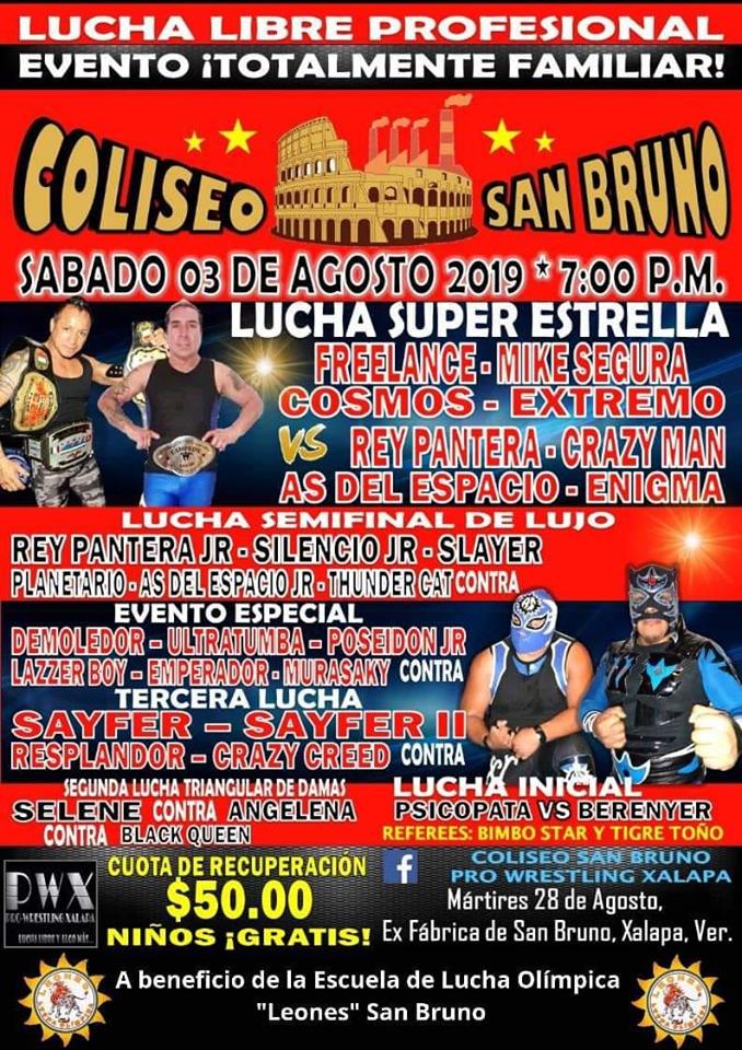 Carteleras de lucha libre del 31 de julio al 6 de agosto