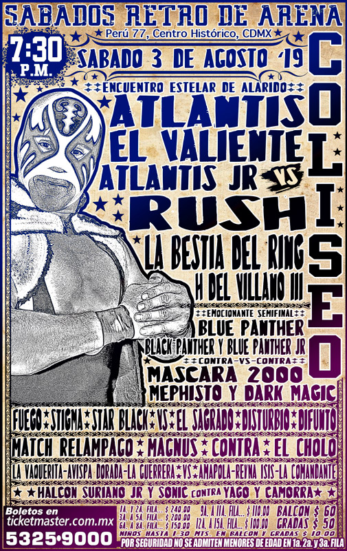 Carteleras de lucha libre del 31 de julio al 6 de agosto