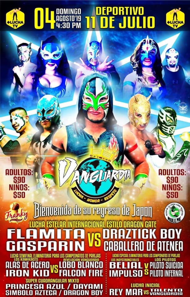 Carteleras de lucha libre del 31 de julio al 6 de agosto