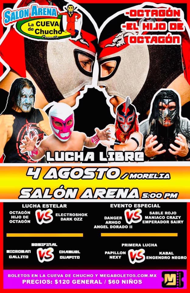 Carteleras de lucha libre del 31 de julio al 6 de agosto