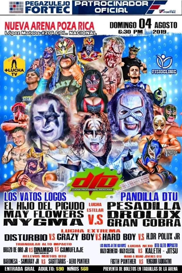 Carteleras de lucha libre del 31 de julio al 6 de agosto