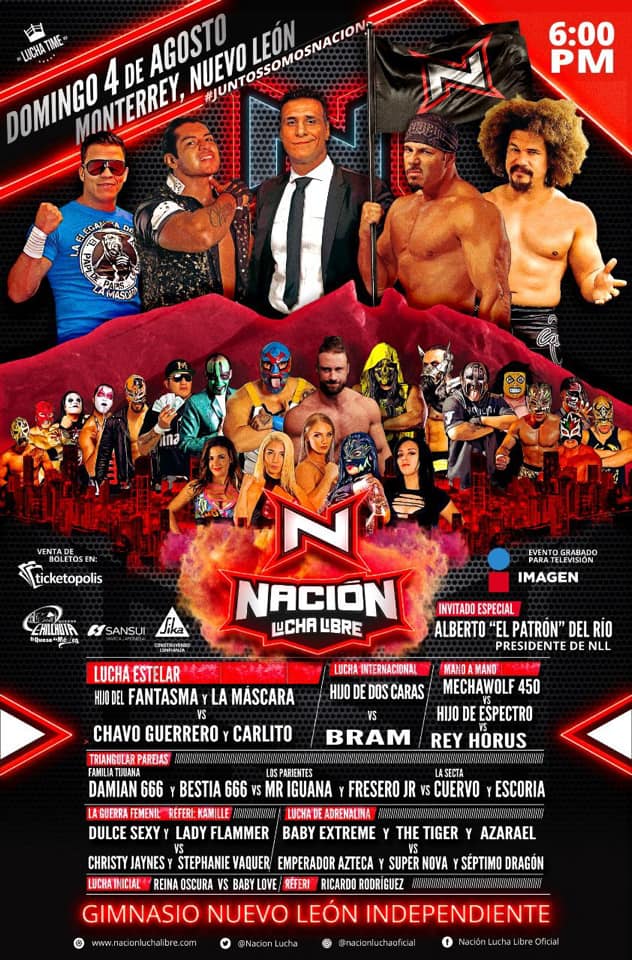 Carteleras de lucha libre del 31 de julio al 6 de agosto