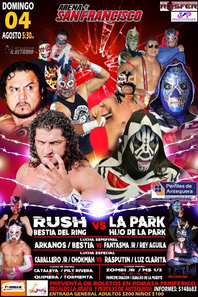 Carteleras de lucha libre del 31 de julio al 6 de agosto