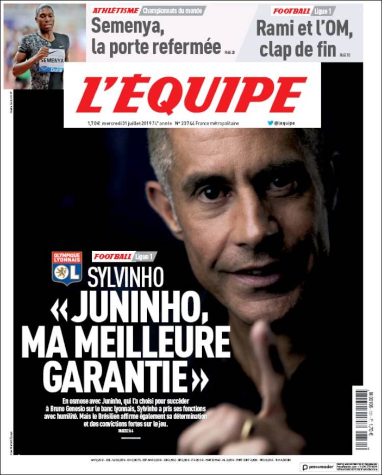 L'Equipe de Francia.
