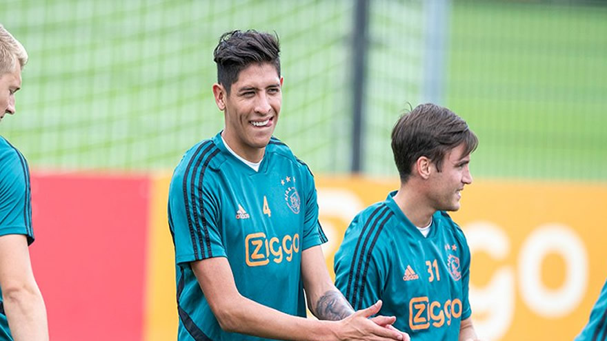 Edson Álvarez tuvo su primer entrenamiento con el Ajax