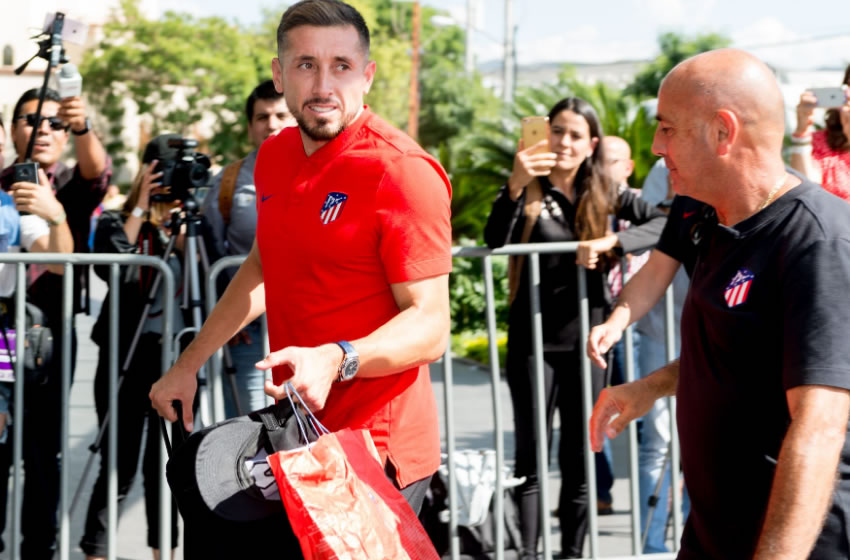 Herrera, llegó a tierra potosina en medio de un ambiente de fiesta. (Atlético de Madrid)