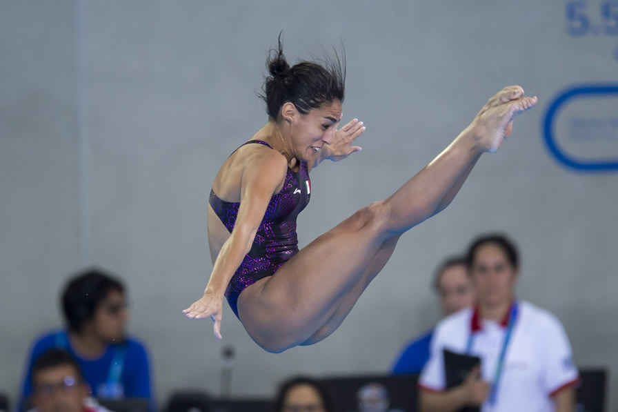 Un mal salto alejó a Paola del primer puesto. (Foto: Mexsport)