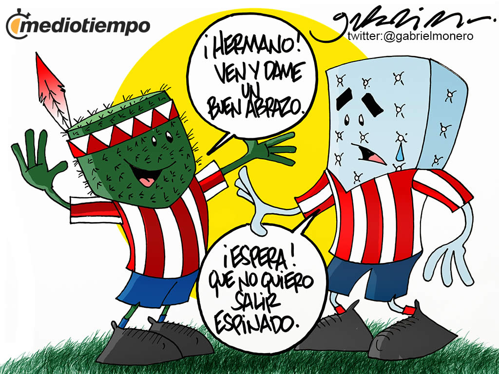 Abrazo fraterno entre San Luis y Atlético de Madrid