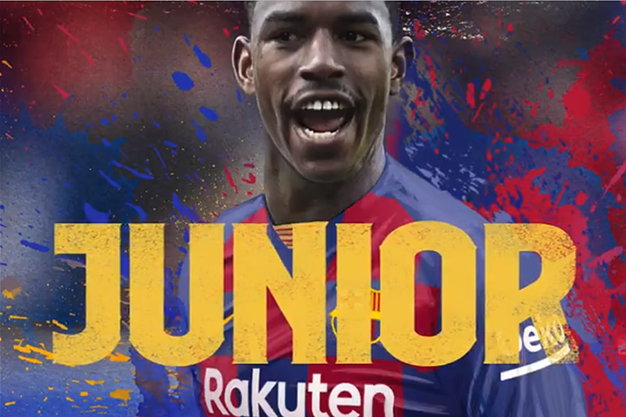 El anuncio de Firpo como jugador culé.