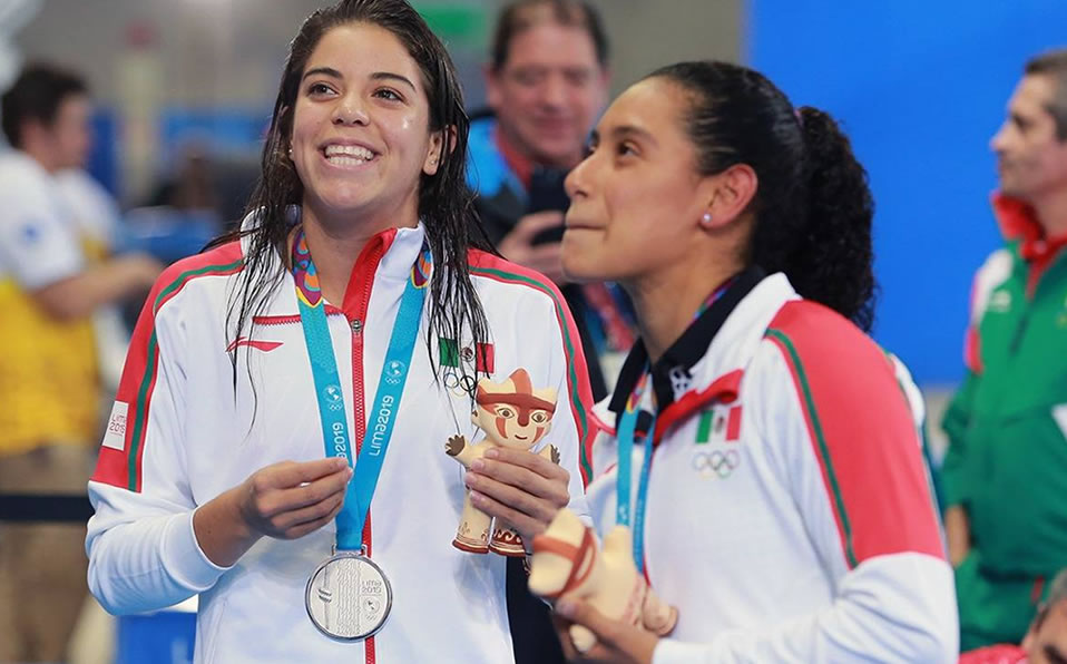 La celebración en el podio para las mexicanas. (Conade)