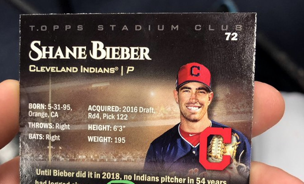 El pitcher diestro apenas está en su segunda campaña en Grandes Ligas. (Foto: @ShaneBieber19)