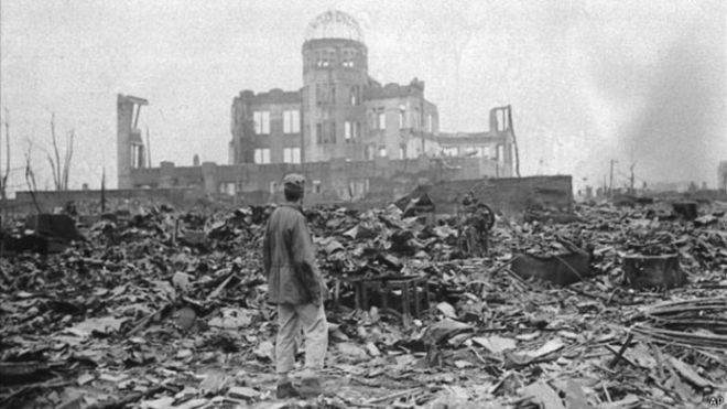 La ciudad quedó devastada; Hiroshima prácticamente desapareció de mapa.