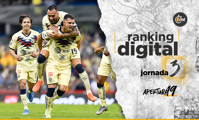 Ranking Digital Liga MX Apertura 2019 J3 (Imagen:Mediotiempo)