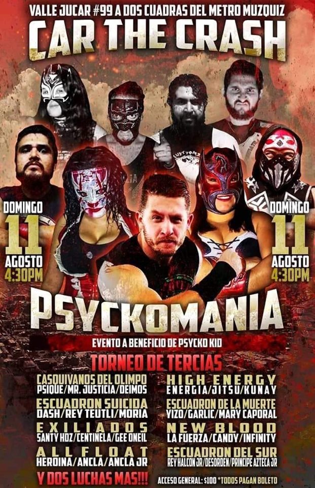 Carteleras de lucha libre del 7 al 14 de agosto de 2019