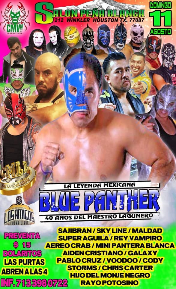 Carteleras de lucha libre del 7 al 14 de agosto de 2019