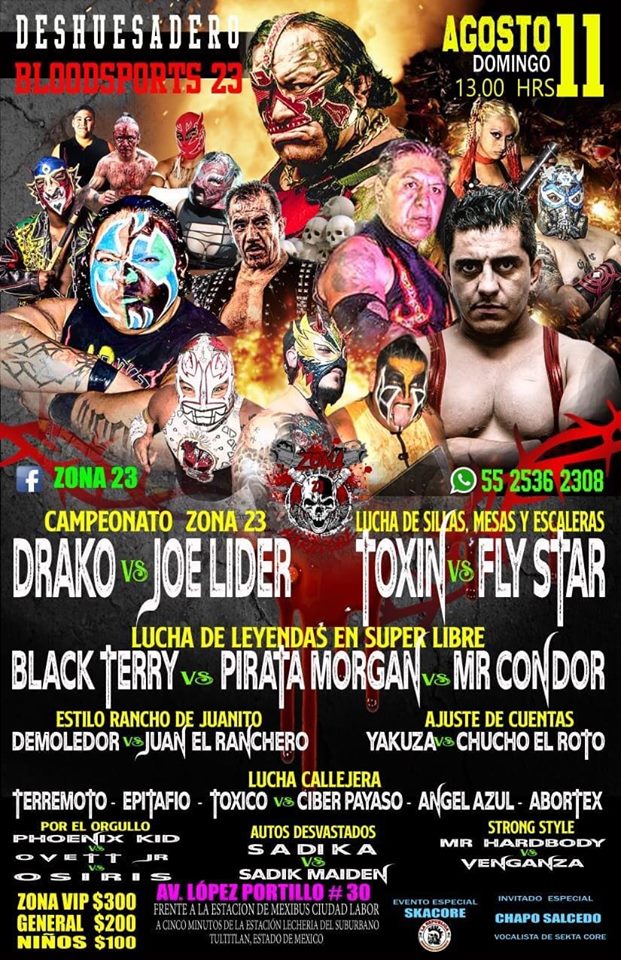 Carteleras de lucha libre del 7 al 14 de agosto de 2019