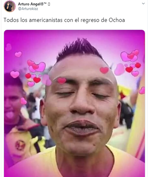 ¡Llegó Memo Ochoa y también los memes! Al América lo tienen en la mira siempre.