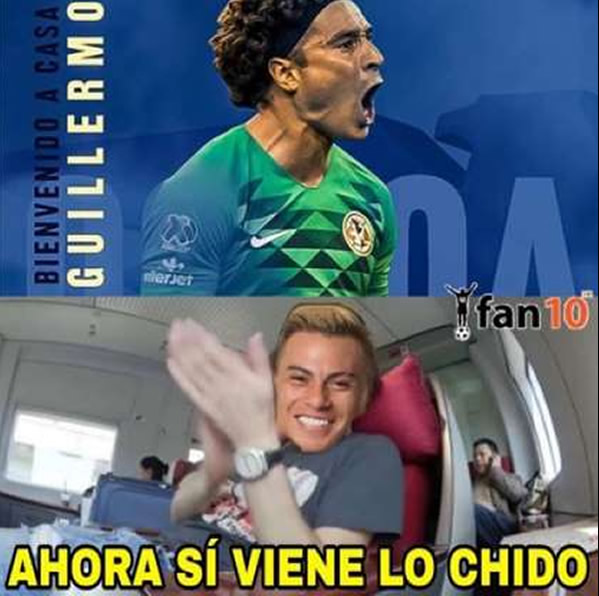 ¡Llegó Memo Ochoa y también los memes! Al América lo tienen en la mira siempre.