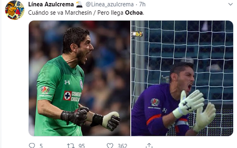 ¡Llegó Memo Ochoa y también los memes! Al América lo tienen en la mira siempre.
