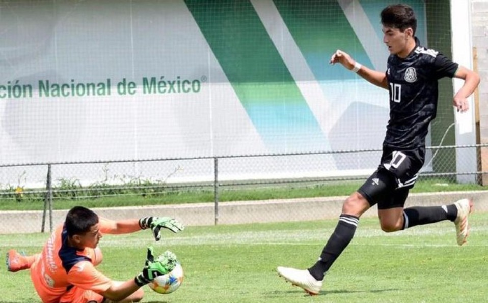 Diego hizo cuatro goles en la Nordic Cup, donde México se quedó con el tercer lugar. (Foto: @GBG_Uruguay)