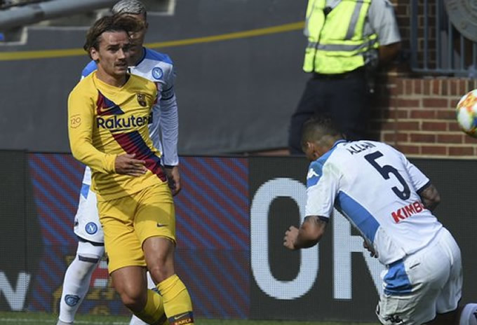 El flamante refuerzo francés ya se estrenó en el amistoso ante el Napoli en Estados Unidos