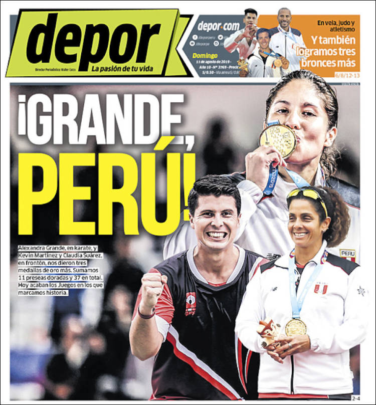 El Papelón (11-08-2019): Las portadas más destacadas del mundo