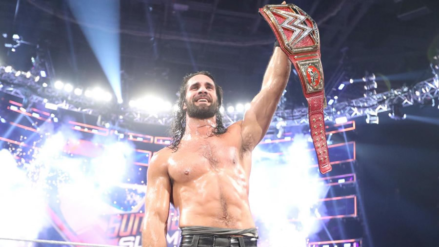 Seth Rollins consiguió vencer a Lesnar limpiamente. (Foto: WWE)