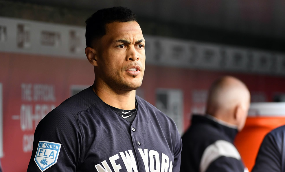 En 2019, Stanton apenas ha logrado jugar 9 encuentros. (Foto: @MLBTradeRumors)