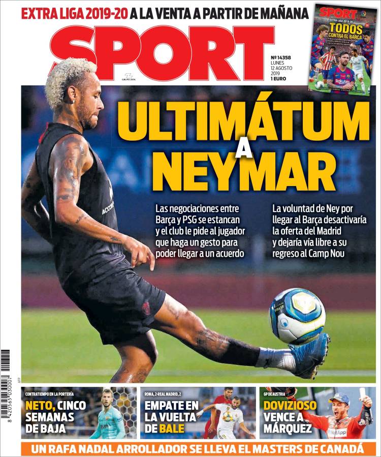 Las mejores portadas del mundo de los deportes.