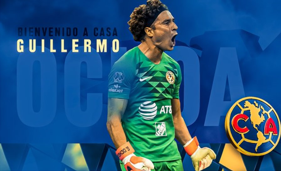 Ochoa vuelve a México. (Foto: @ClubAmerica)