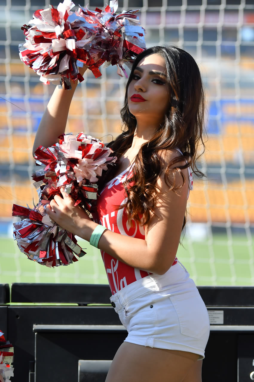 Las bellas edecanes desfilaron en los estadios de la Liga MX. Foto: Imago7