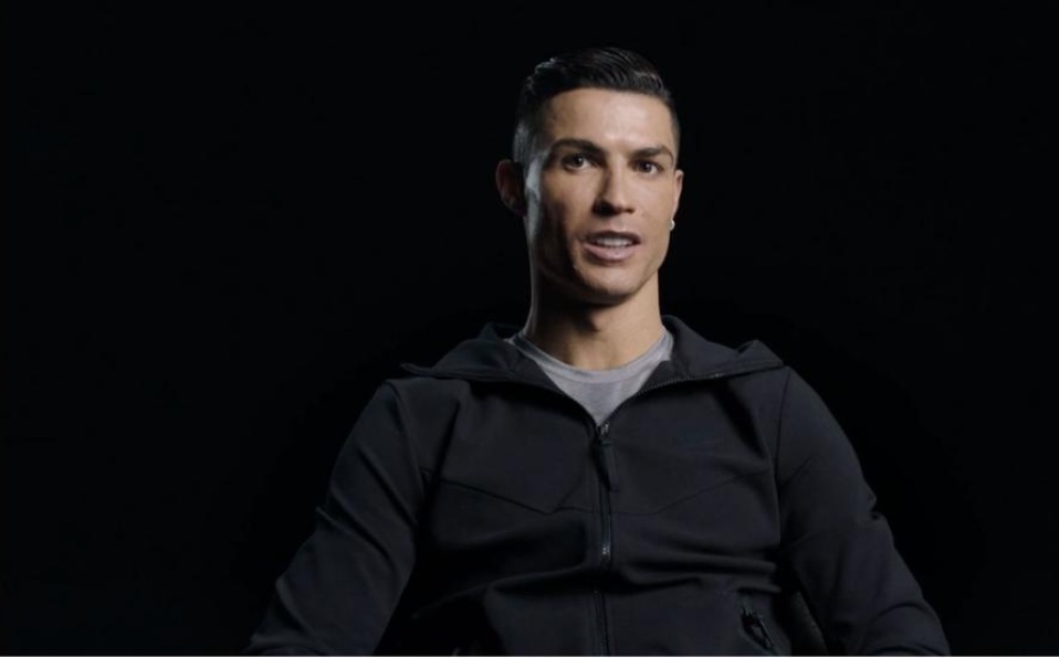 Cristiano Ronaldo, durante su entrevista con DAZN (DAZN)