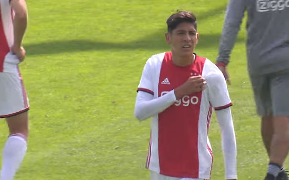 El examericanista durante el cotejo. (Ajax)