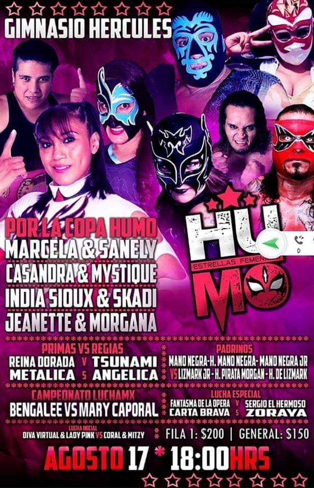 Carteleras de lucha libre del 15 al 21 de agosto de 2019