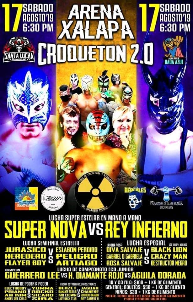 Carteleras de lucha libre del 15 al 21 de agosto de 2019