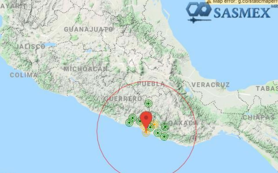 Varias habitantes de la CDMX reportaron haberlo sentido. (@SASMEX)