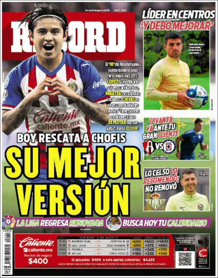 No te pierdas la información deportiva más destacada al rededor del mundo