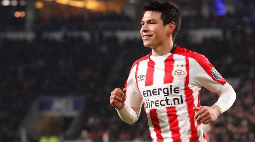 Se espera que la venta de Hirving Lozano sea récord para el PSV. Foto: EFE