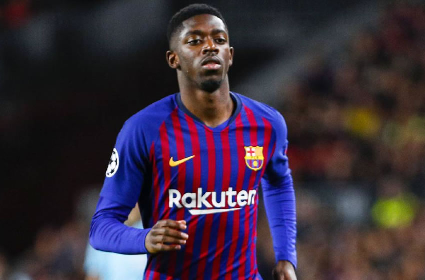 Dembélé se lastimó en el primer juego del Barcelona en LaLiga.