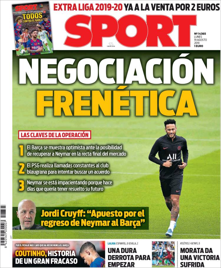 Las mejores portadas del mundo de los deportes.