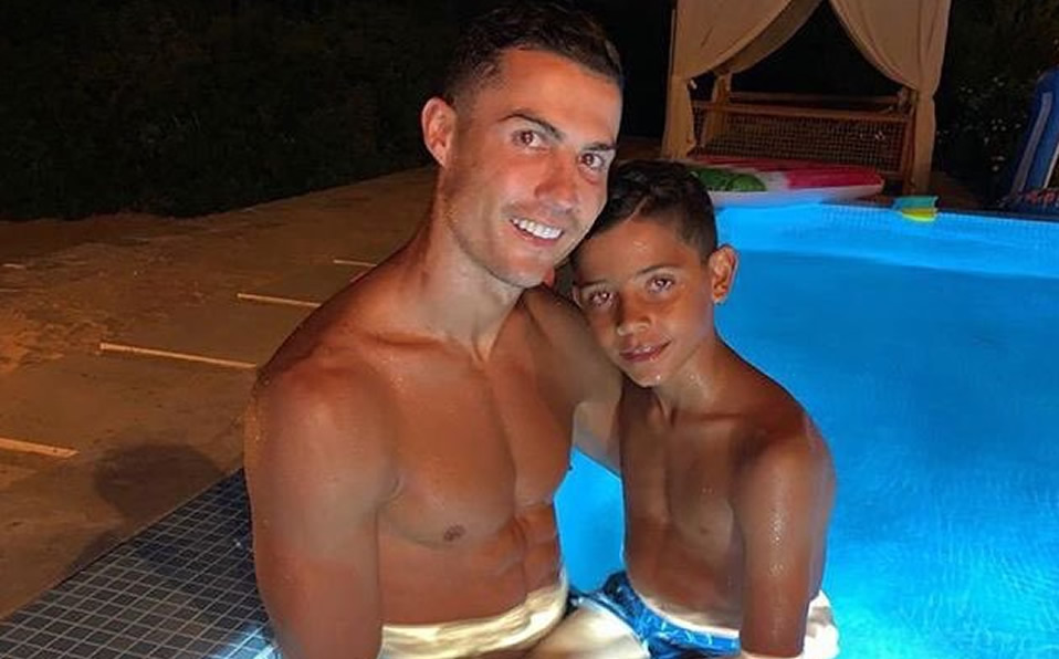 Cristiano Ronaldo con su hijo Cristianinho. (Foto: @Cristiano)