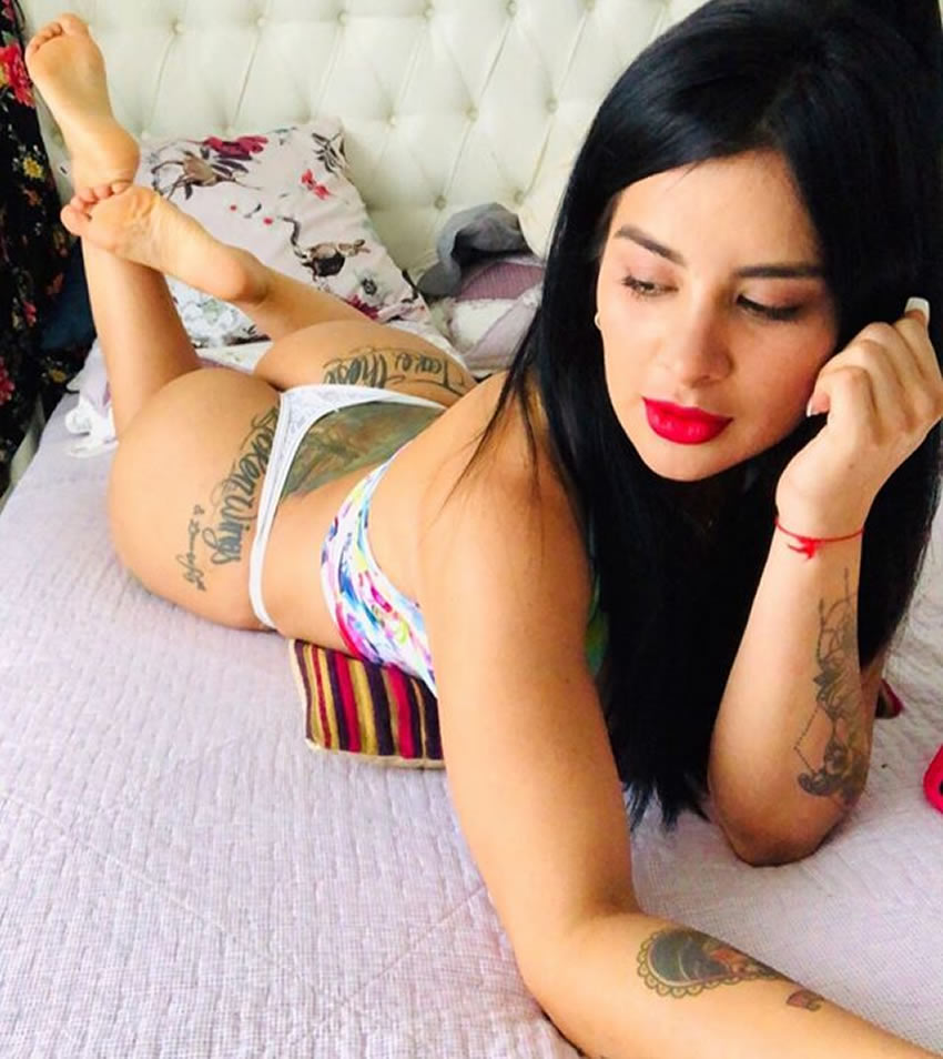 Marzhe Ponce de León demuestra que lleva a las Chivas en el corazón. Foto Instagram: @marzhe