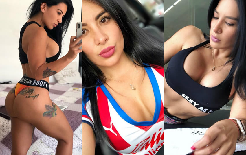 Marzhe Ponce de León demuestra que lleva a las Chivas en el corazón. Foto Instagram: @marzhe