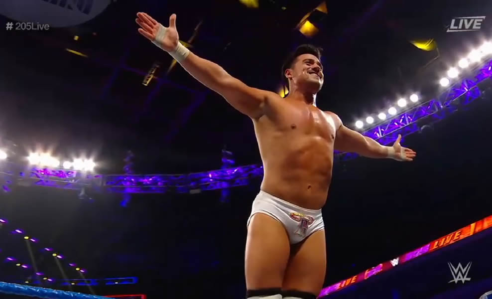 Ángel Garza participo en el evento de 205 Live de esta semana. (Foto: WWE)