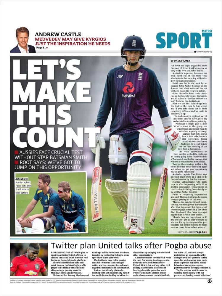 Las portadas de los principales dios deportivos del 22/08/19