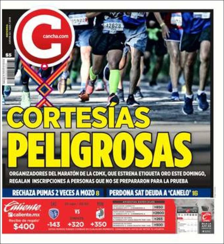 Las portadas de los principales dios deportivos del 22/08/19